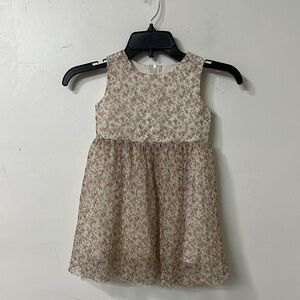 Popatu Tan Sleeveless Halter A-line Dress